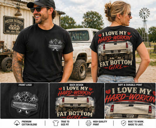 Fat Bottom Girl Dually Truck Tee | Fat Bottom Garage